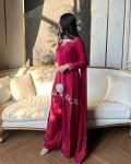 DESIGNER NATURAL CREPE EMBROIDERY AND MOTI WORK TOP PATIYALA WITH DUPATTA FESTIVE WEAR WHOLESALE PRICE ETHNIC GARMENT (11)