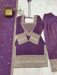 DESIGNER NC VICHITRA SILK EMBROIDERY SEQUENCE DORI AND JARI WORK TOP PATIYALA WITH DUPATTA FESTIVE WEAR WHOLESALE PRICE ETHNIC GARMENT(14)