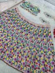 DESIGNER NET EMBROIDERY WITH REAL MIRROR WORK LEHENGA CHOLI WITH DUPATTA BRIDE WEAR WHOLESALE PRICE ETHNIC GARMENT (2)