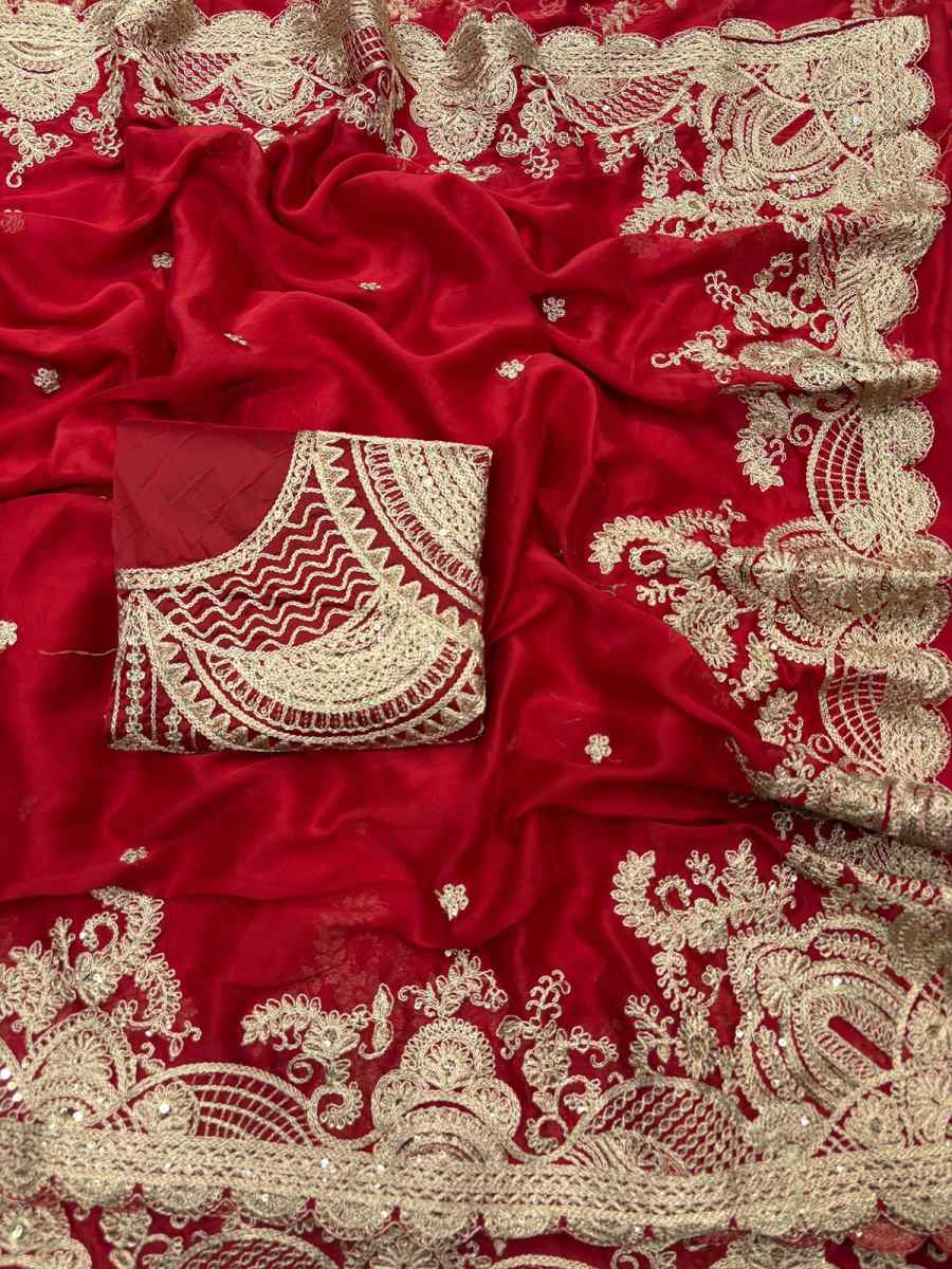 DESIGNER RANGOLI SILK CODING & SEQUENCE WORK SAREE WITH UNSTITCHED BLOUSE WEDDING WEAR WHOLESALE PRICE ETHNIC GARMENT (6)