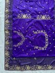 DESIGNER RANGOLI SILK EMBROIDERY WORK SAREE WITH UNSTITCHED BLOUSE WEDDING WEAR WHOLESALE PRICE ETHNIC GARMENT (1)