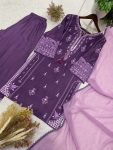 DESIGNER RAYON EMBROIDERY WORK WITH PAPER WORK MIRROR EFFECT WORK TOP PALAZZO WITH DUPATTA FESTIVE WEAR WHOLESALE PRICE ETHNIC GARMENT (5)