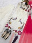 DESIGNER ROMAN GLASS SILK MULTI EMBROIDERY AND BEADS MOTI WORK TOP PALAZZO WITH DUPATTA FESTIVE WEAR WHOLESALE PRICE ETHNIC GARMENT (5)