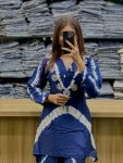 DESIGNER RUSSIAN SILK HANDWORK CO ORD SET DAILY WEAR WHOLESALE PRICE ETHNIC GARMENT (5)