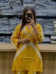 DESIGNER RUSSIAN SILK HANDWORK CO ORD SET DAILY WEAR WHOLESALE PRICE ETHNIC GARMENT (6)