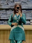 DESIGNER RUSSIAN SILK HANDWORK CO ORD SET DAILY WEAR WHOLESALE PRICE ETHNIC GARMENT (9)