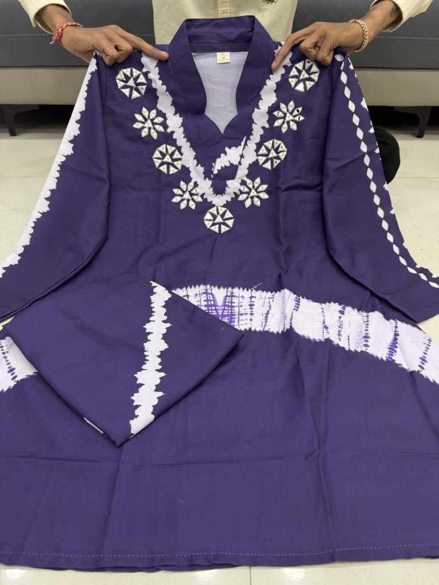 DESIGNER RUSSIAN SILK HANDWORK CO ORD SET DAILY WEAR WHOLESALE PRICE ETHNIC GARMENT (18)