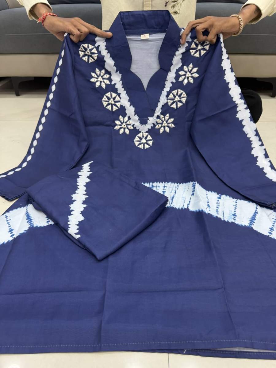 DESIGNER RUSSIAN SILK HANDWORK CO ORD SET DAILY WEAR WHOLESALE PRICE ETHNIC GARMENT (2)