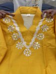 DESIGNER RUSSIAN SILK HANDWORK CO ORD SET DAILY WEAR WHOLESALE PRICE ETHNIC GARMENT (6)