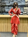 DESIGNER RUSSIAN SILK HANDWORK CO ORD SET DAILY WEAR WHOLESALE PRICE ETHNIC GARMENT (8)