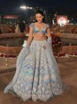 DESIGNER SLUB SILK RESHAM DORI & RAINBOW SEQUENCE WORK LEHENGA CHOLI WITH DUPATTA RECEPTION WEAR WHOLESALE PRICE ETHNIC GARMENT (2)