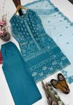 DESIGNER SOFT NET SEQUENCE WITH PEARL HAND WORK TOP PALAZZO WITH DUPATTA WEDDING WEAR WHOLESALE PRICE ETHNIC GARMENT (9)