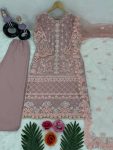 DESIGNER SOFT NET SEQUENCE WITH PEARL HAND WORK TOP PALAZZO WITH DUPATTA WEDDING WEAR WHOLESALE PRICE ETHNIC GARMENT (18)