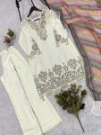 DESIGNER STAR GEORGETTE SEQUENCE EMBROIDERY WORK TOP PALAZZO WITH DUPATTA FESTIVE WEAR WHOLESALE PRICE ETHNIC GARMENT (4)