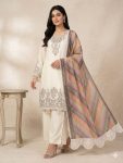 DESIGNER STAR GEORGETTE SEQUENCE EMBROIDERY WORK TOP PALAZZO WITH DUPATTA FESTIVE WEAR WHOLESALE PRICE ETHNIC GARMENT (4)