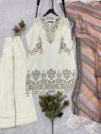 DESIGNER STAR GEORGETTE SEQUENCE EMBROIDERY WORK TOP PALAZZO WITH DUPATTA FESTIVE WEAR WHOLESALE PRICE ETHNIC GARMENT (4)