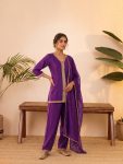 DESIGNER VICHITRA SILK EMBROIDERY, SEQUENCE & CODING WORK TOP PALAZZO WITH DUPATTA FESTIVE WEAR WHOLESALE PRICE ETHNIC GARMENT (8)