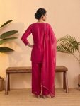 DESIGNER VICHITRA SILK EMBROIDERY, SEQUENCE & CODING WORK TOP PALAZZO WITH DUPATTA FESTIVE WEAR WHOLESALE PRICE ETHNIC GARMENT (2)