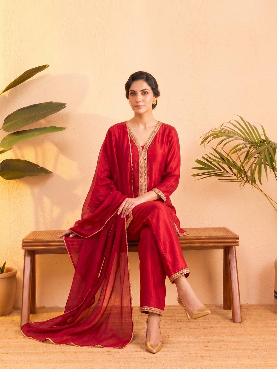 DESIGNER VICHITRA SILK EMBROIDERY, SEQUENCE & CODING WORK TOP PALAZZO WITH DUPATTA FESTIVE WEAR WHOLESALE PRICE ETHNIC GARMENT (6)