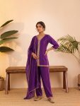 DESIGNER VICHITRA SILK EMBROIDERY, SEQUENCE & CODING WORK TOP PALAZZO WITH DUPATTA FESTIVE WEAR WHOLESALE PRICE ETHNIC GARMENT (8)