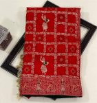 FABULOUS DHOLA SILK WEAVING RICH ZARI WOOVEN SAREE WITH UNSTITCHED BLOUSE WEDDING WEAR WHOLESALE PRICE ETHNIC GARMENT (7)