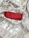 FABULOUS DHOLA SILK WEAVING RICH ZARI WOOVEN SAREE WITH UNSTITCHED BLOUSE WEDDING WEAR WHOLESALE PRICE ETHNIC GARMENT (5)