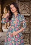 FANCY CAMBRIC COTTON FLORAL PRINT WORK CO-ORD SET DAILY WEAR WHOLESALE PRICE ETHNIC GARMENT (6)