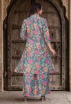 FANCY CAMBRIC COTTON FLORAL PRINT WORK CO-ORD SET DAILY WEAR WHOLESALE PRICE ETHNIC GARMENT (6)