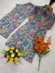 FANCY CAMBRIC COTTON FLORAL PRINT WORK CO-ORD SET DAILY WEAR WHOLESALE PRICE ETHNIC GARMENT (6)