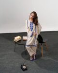 FANCY CHANDERI SILK EMBROIDERY WORK TOP BOTTOM SET OFFICE WEAR WHOLESALE PRICE ETHNIC GARMENT (10)