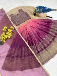 FANCY CHINON SILK SEQUENCE EMBROIDERY WORK KID’S LEHENGA CHOLI WITH DUPATTA FESTIVE WEAR WHOLESALE PRICE ETHNIC GARMENT (3)