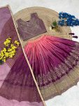 FANCY CHINON SILK SEQUENCE EMBROIDERY WORK KID’S LEHENGA CHOLI WITH DUPATTA FESTIVE WEAR WHOLESALE PRICE ETHNIC GARMENT (3)
