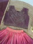 FANCY CHINON SILK SEQUENCE EMBROIDERY WORK KID’S LEHENGA CHOLI WITH DUPATTA FESTIVE WEAR WHOLESALE PRICE ETHNIC GARMENT (3)