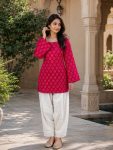 FANCY COTTON BANDHEJ PRINT WORK TOP PATIYALA SET DAILY WEAR WHOLESALE PRICE ETHNIC GARMENT (8)