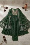 FANCY COTTON EMBROIDERED WORK TOP BOTTOM WITH DUPATTA FESTIVE WEAR WHOLESALE PRICE ETHNIC GARMENT (7)