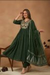 FANCY COTTON EMBROIDERED WORK TOP BOTTOM WITH DUPATTA FESTIVE WEAR WHOLESALE PRICE ETHNIC GARMENT (7)