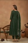 FANCY COTTON EMBROIDERED WORK TOP BOTTOM WITH DUPATTA FESTIVE WEAR WHOLESALE PRICE ETHNIC GARMENT (7)
