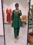 FANCY COTTON EMBROIDERY WORK CO-ORD SET DAILY WEAR WHOLESALE PRICE ETHNIC GARMENT (3)