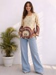 FANCY COTTON KALAMKARI PRINT WORK TUNIC TOP DAILY WEAR WHOLESALE PRICE ETHNIC GARMENT (8)
