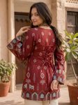 FANCY COTTON KALAMKARI PRINT WORK TUNIC TOP DAILY WEAR WHOLESALE PRICE ETHNIC GARMENT (4)