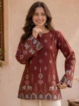 FANCY COTTON KALAMKARI PRINT WORK TUNIC TOP DAILY WEAR WHOLESALE PRICE ETHNIC GARMENT (4)
