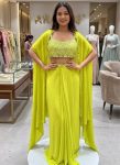 FANCY FRENCH CREPE REAL MIRROR WITH EMBROIDERY WORK SKIRT BLOUSE WITH SHRUG PARTY WEAR WHOLESALE PRICE ETHNIC GARMENT (7)