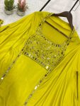 FANCY FRENCH CREPE REAL MIRROR WITH EMBROIDERY WORK SKIRT BLOUSE WITH SHRUG PARTY WEAR WHOLESALE PRICE ETHNIC GARMENT (7)