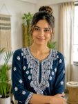 FANCY FRENCH CREPE SILK THREAD EMBROIDERY WORK KURTI PALAZZO SET OFFICE WEAR WHOLESALE PRICE ETHNIC GARMENT (13)