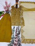 FANCY GEORGETTE EMBROIDERY SEQUENCE PEARL HAND WORK TOP PALAZZO WITH DUPATTA FESTIVE WEAR WHOLESALE PRICE ETHNIC GARMENT (9)