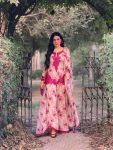 FANCY GEORGETTE EMBROIDERY WITH DIGITAL PRINT WORK TOP PALAZZO WITH DUPATTA FESTIVE WEAR WHOLESALE PRICE ETHNIC GARMENT (9)