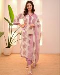 FANCY MORGAN SILK SEQUENCE AND DIGITAL PRINT WORK TOP BOTTOM WITH DUPATTA PINK