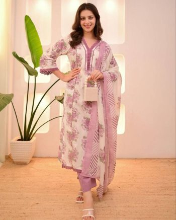 FANCY MORGAN SILK SEQUENCE AND DIGITAL PRINT WORK TOP BOTTOM WITH DUPATTA PINK