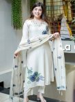 FANCY MORGAN SILK SEQUENCE DIGITAL PRINT WORK TOP BOTTOM WITH DUPATTA FESTIVE WEAR WHOLESALE PRICE ETHNIC GARMENT (5)