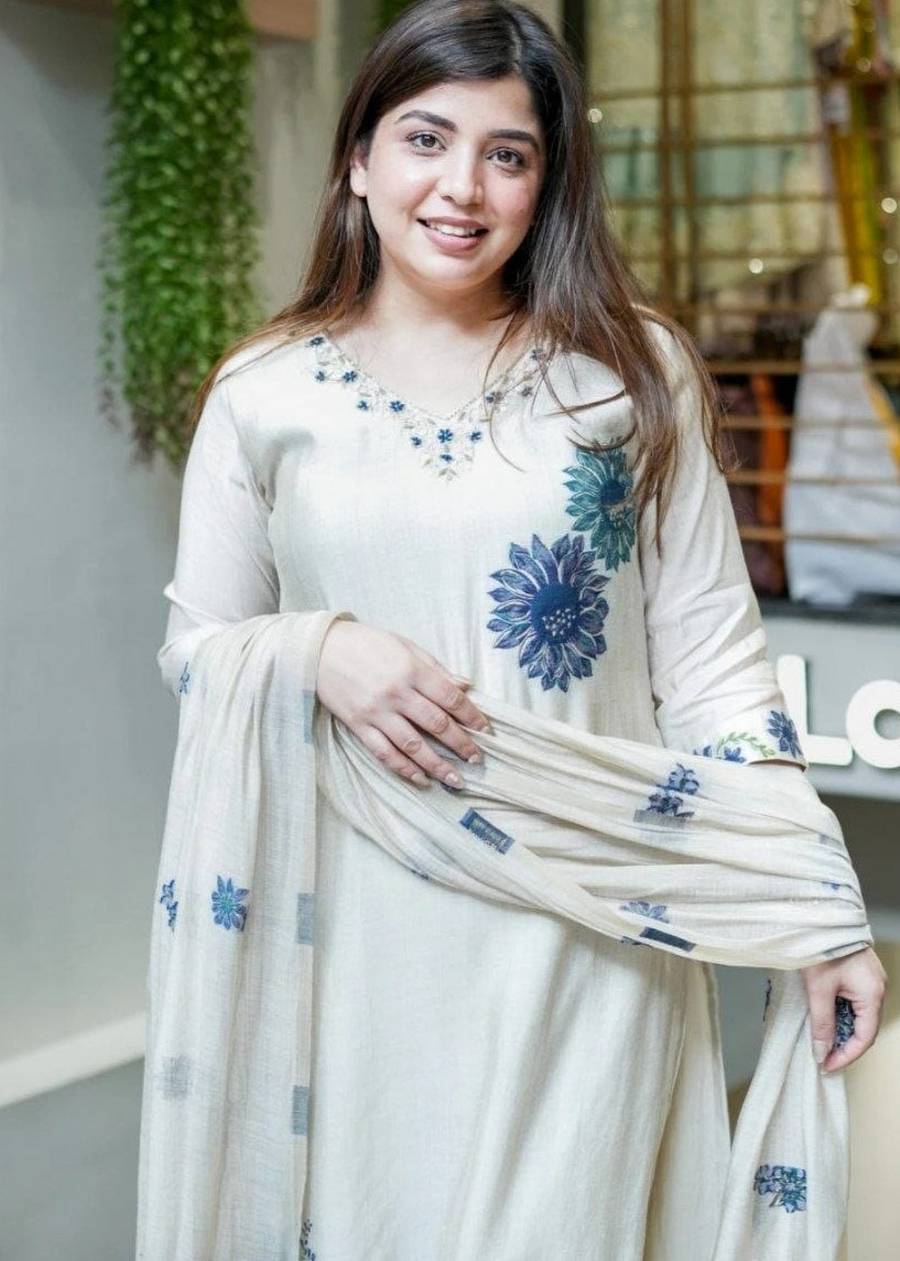 FANCY MORGAN SILK SEQUENCE DIGITAL PRINT WORK TOP BOTTOM WITH DUPATTA FESTIVE WEAR WHOLESALE PRICE ETHNIC GARMENT (6)